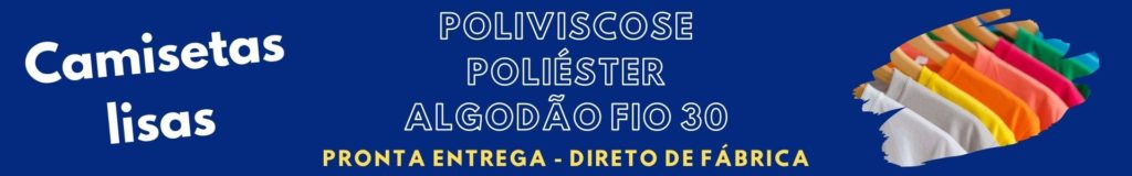 camisetas lisas direto de fábrica em poliviscose poliéster e algodão fio 30